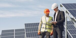 EV charger with solar panels